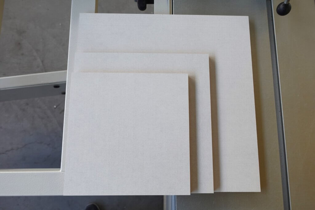 vloeroppervlak sokkel 25x25cm, 30x30cm en 40x40cm